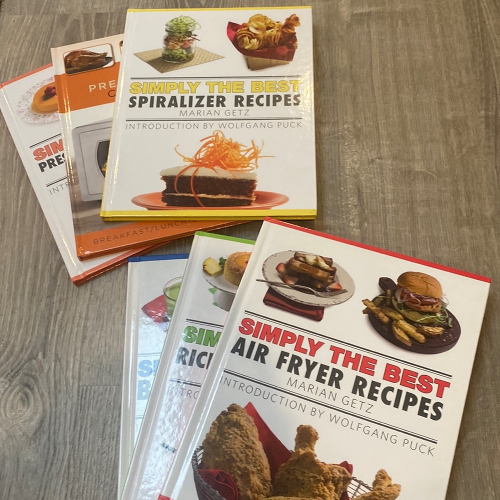Set of 6 Simply the Best Cookbooks by Wolfgang Puck and Marian Getz